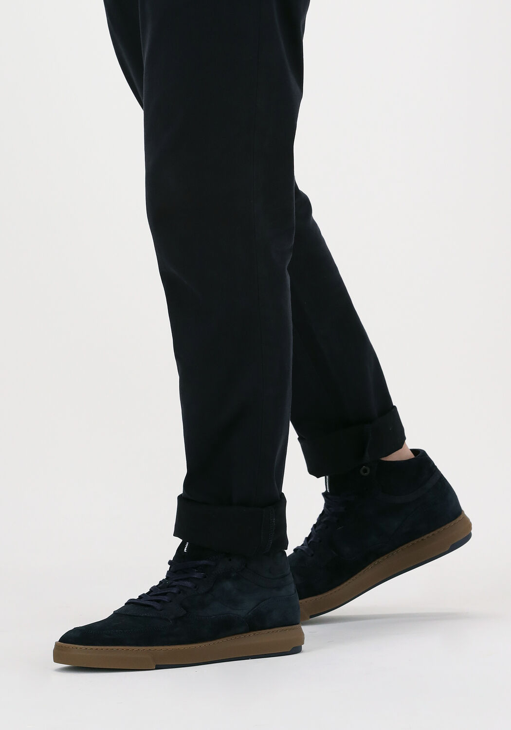 Blauwe FLORIS VAN BOMMEL Hoge sneakers 20325 - large