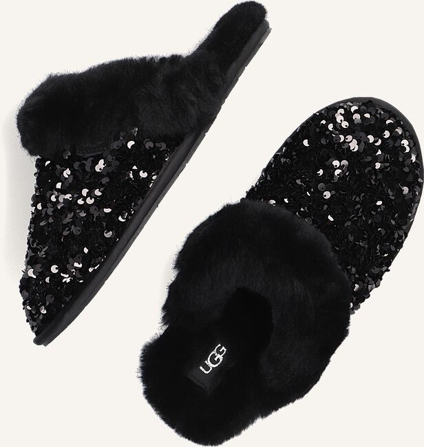 Zwarte UGG Pantoffels W SCUFFETTE II CHUNKY SEQUIN Zwarte UGG Pantoffels W SCUFFETTE II CHUNKY SEQUIN - large