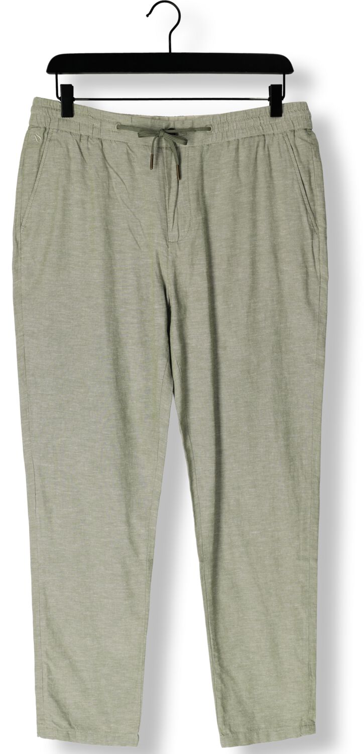 SCOTCH & SODA Heren Broeken Warren Cotton Linen Twill Jogger Groen