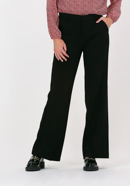 Zwarte NEO NOIR Wijde broek MATTI STRUCTURE PANTS - large
