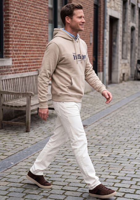 Beige TOMMY HILFIGER Sweater NAUTICAL GRAPHIC HOODIE - large