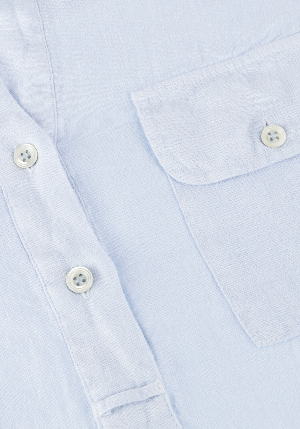 Lichtblauwe MOS MOSH Blouses MMENNA LINEN POCKET BLOUSE - large