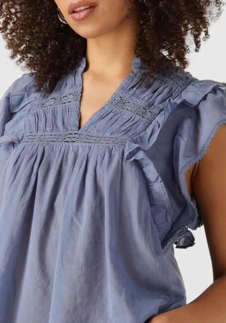 Blauwe NEO NOIR Blouses JAYLA S VOILE TOP - large