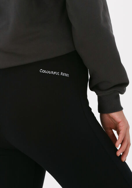 Zwarte COLOURFUL REBEL Flared broek BASIC FLARE PANTS - large