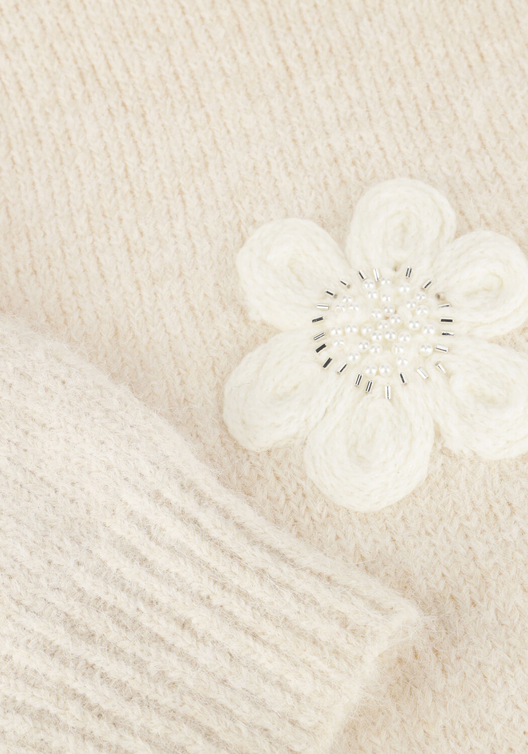 Witte NUKUS Trui CHIACA PULLOVER FLOWER - large