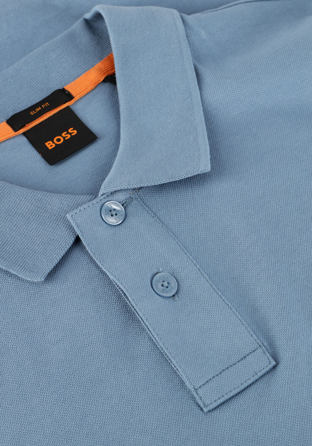 Lichtblauwe BOSS ORANGE Polo PASSENGER - large