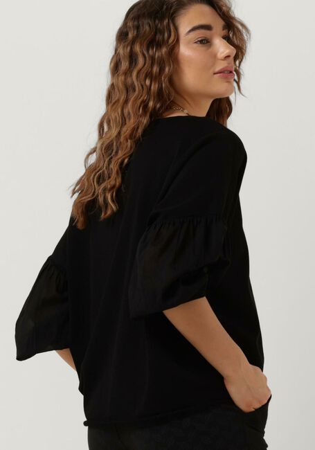 Zwarte 10DAYS Trui SOFT SWEATER VOILE - large