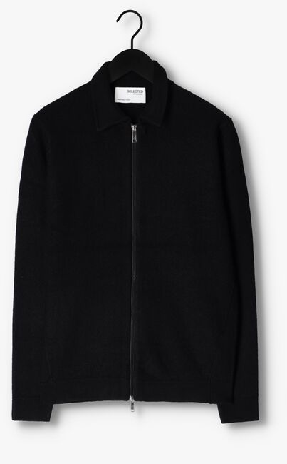 Zwarte SELECTED HOMME Vest BELO LS KNIT ZIP CARDIGAN - large