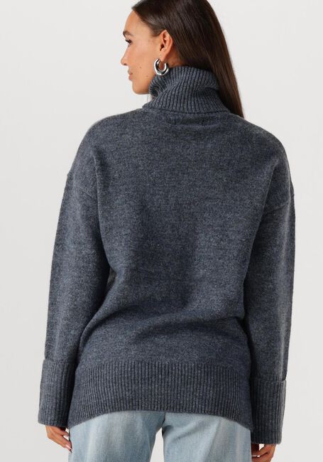 Donkerblauwe WITHBLACK Trui WBLALVA LONG ROLL NECK SWEATER - large