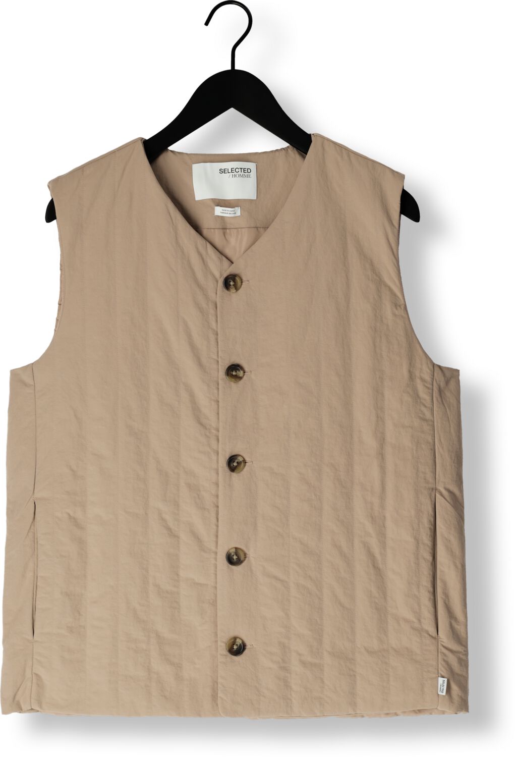 SELECTED HOMME Heren Colberts Slhalbert Gilet Zand