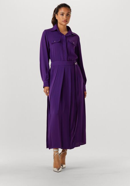 Paarse LIU JO Midi jurk ABITO CAMICIA CON CINTA - large