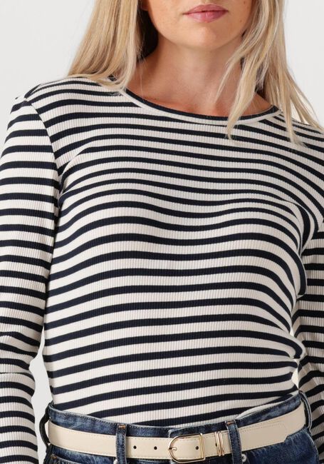 Zwarte SELECTED FEMME Tops & T-shirts SLFANNA LS CREW NECK TEE STR - large