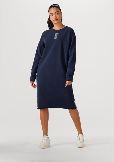 Donkerblauwe PENN & INK Midi jurk DRESS PRINT - large