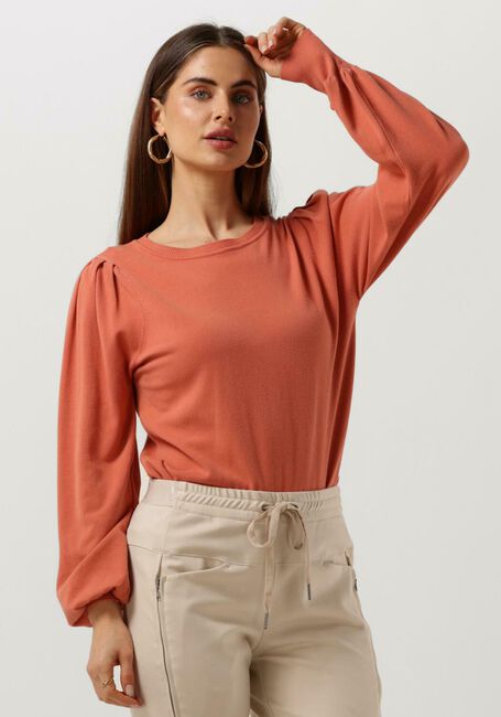 Oranje SUMMUM Sweater PUFFY SLEEVE SWEATER BASIC KNIT - large
