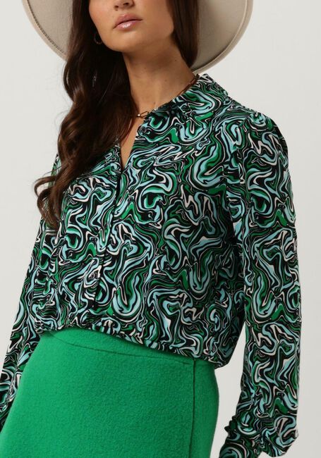 Blauwe VANILIA Blouses LIQUID BLOUSE - large