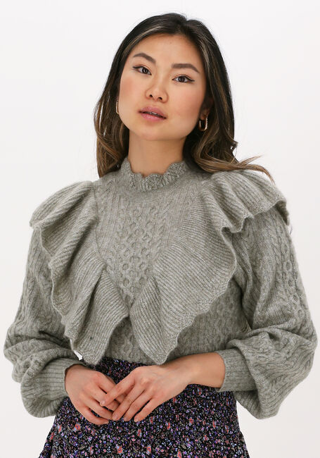 Groene Y.A.S. Trui YASVELLA LS KNIT PULLOVER - large
