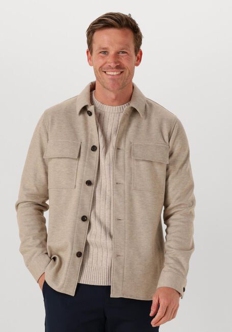 Beige PROFUOMO Overshirt OVERSHIRT CUTAWAY KNITTED - large