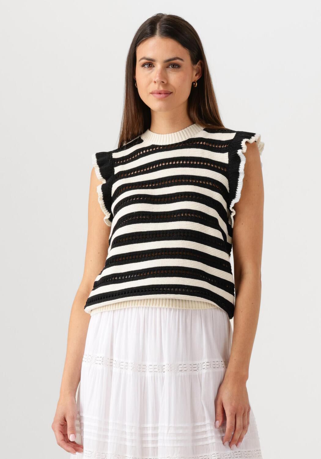 MINUS Dames Tops & T-shirts Judie Knit Top Wit