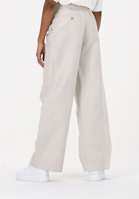 Beige VANILIA Wijde broek REGULAR CHIC LINNEN PANTS - large