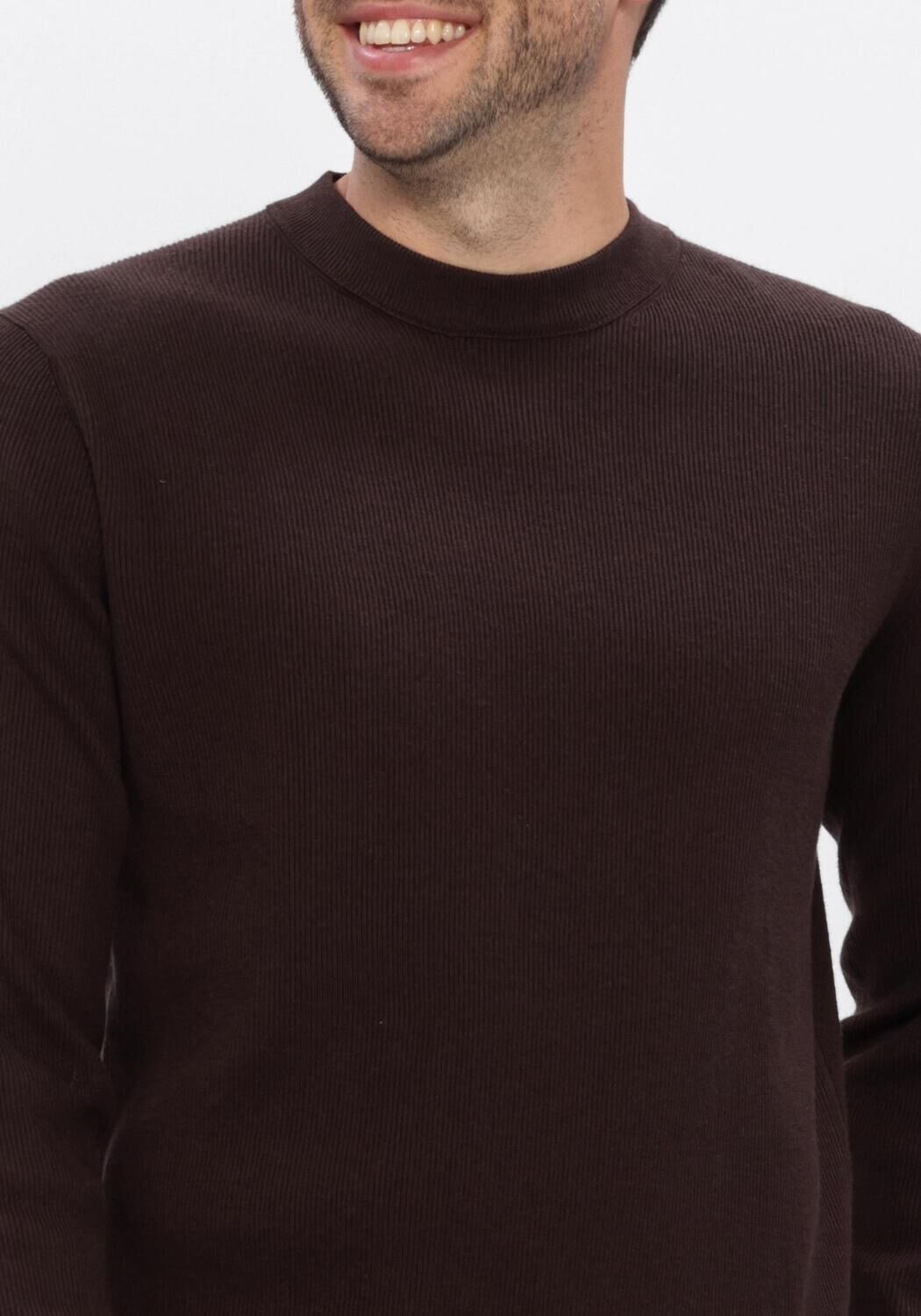 DSTREZZED Heren Truien & Vesten Ds_oscar Rib Mockneck Bruin