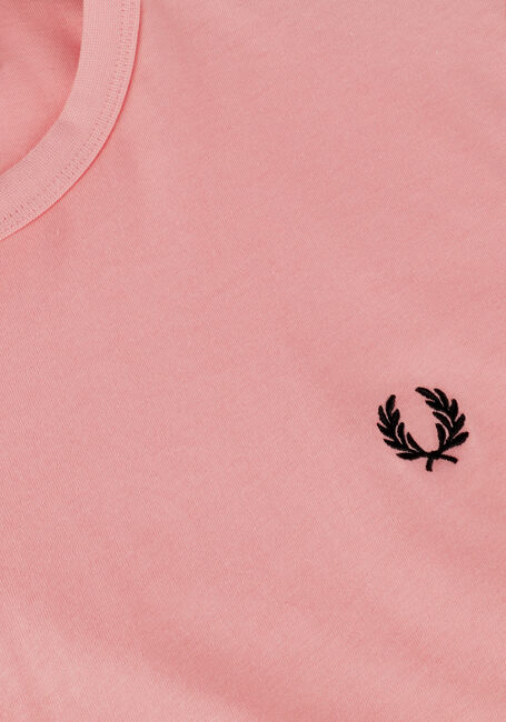 Roze FRED PERRY T-shirt TAPED RINGER T-SHIRT - large