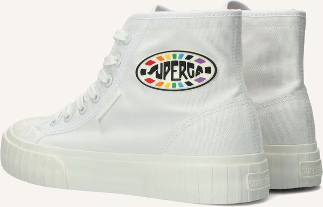 Witte SUPERGA Hoge sneakers 2696 STRIP MULTIC LOGO Witte SUPERGA Hoge sneakers 2696 STRIP MULTIC LOGO - large