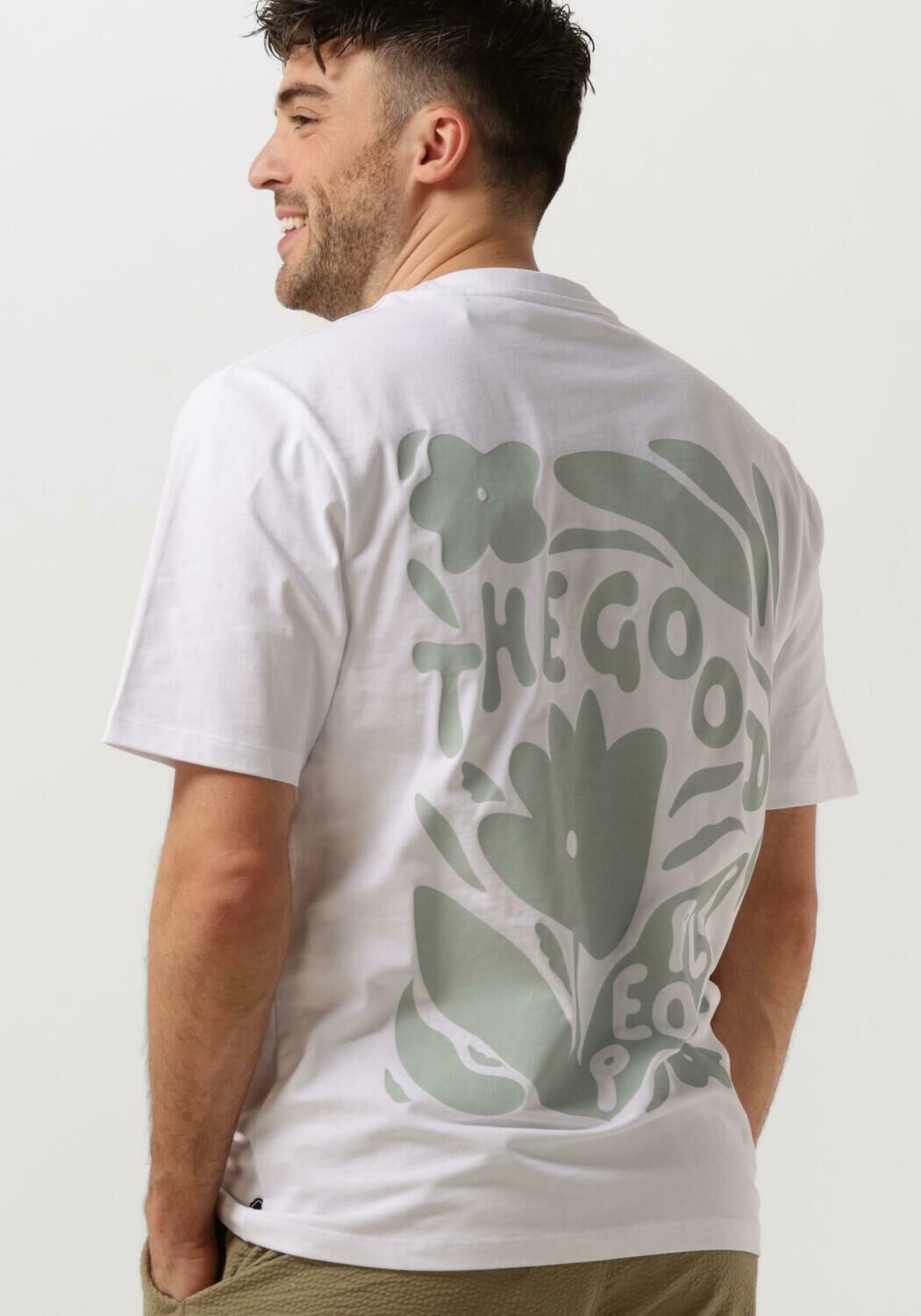 THE GOODPEOPLE Heren Polo's & T-shirts Tex Wit