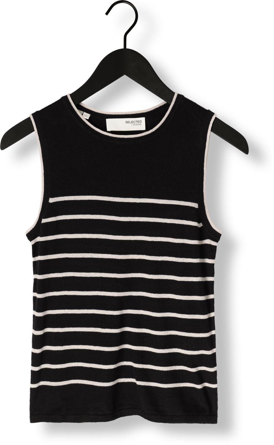 SELECTED FEMME Dames Truien & Vesten Slfesther Sl Contrast Knit Top Zwart