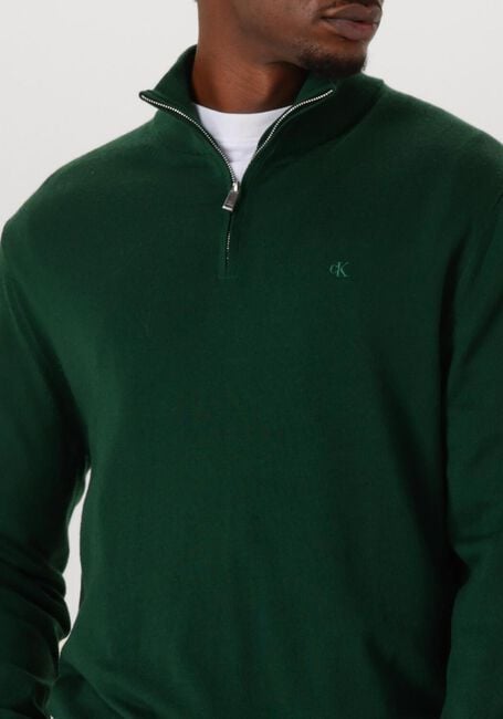 Groene CALVIN KLEIN Trui LS 100% MERINO QZ 14GG - large