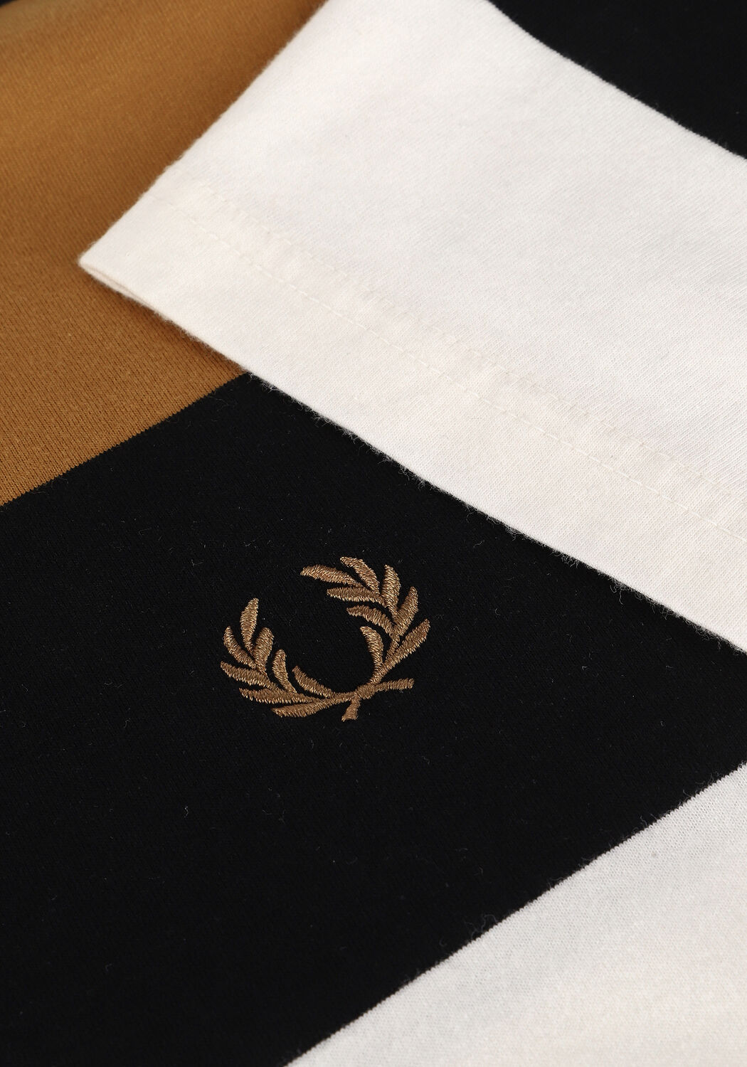 Zwarte FRED PERRY T-shirt BOLD STRIPE T-SHIRT - large