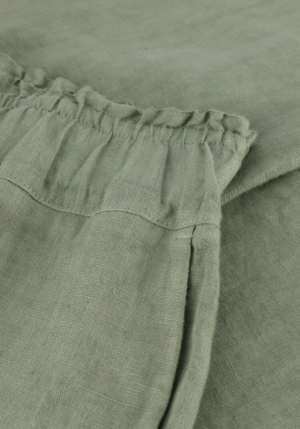 Groene BY-BAR Pantalon ROBYN LINEN PANT - large