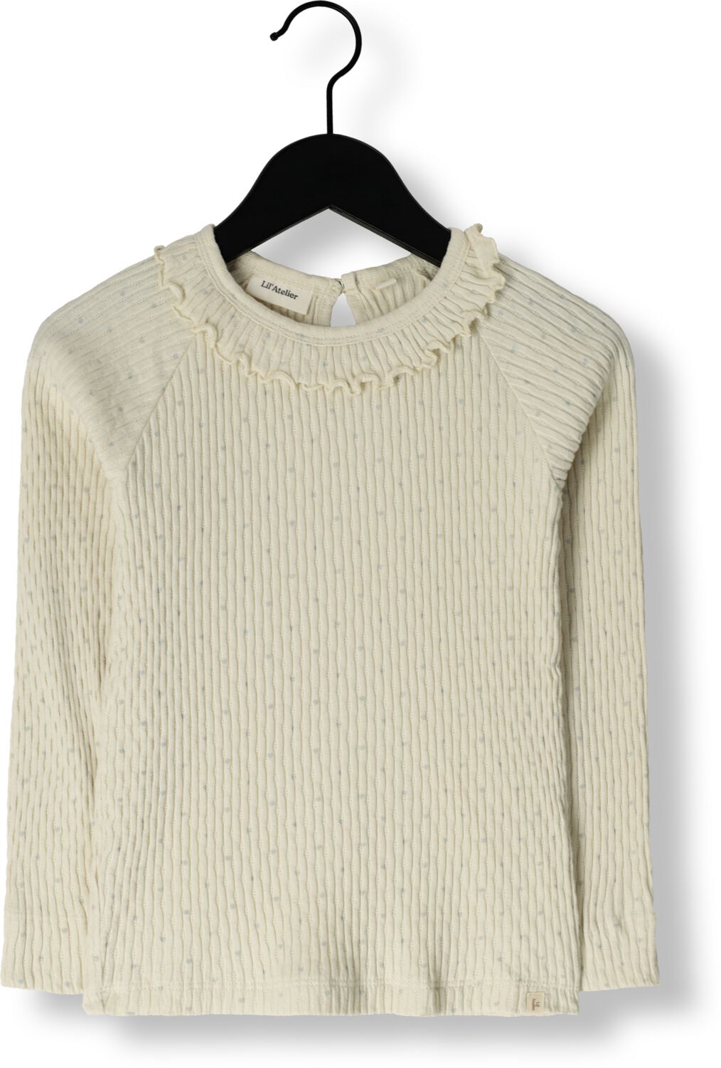 LIL' ATELIER Meisjes Tops & T-shirts Nmfficudia Ls Slim Top Lil Ecru