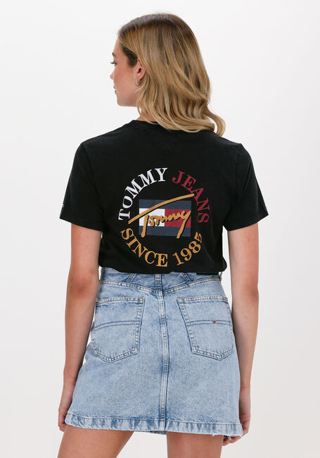 Zwarte TOMMY JEANS T-shirt TJW RLXD VINTAGE BRONZE 2 TEE - large