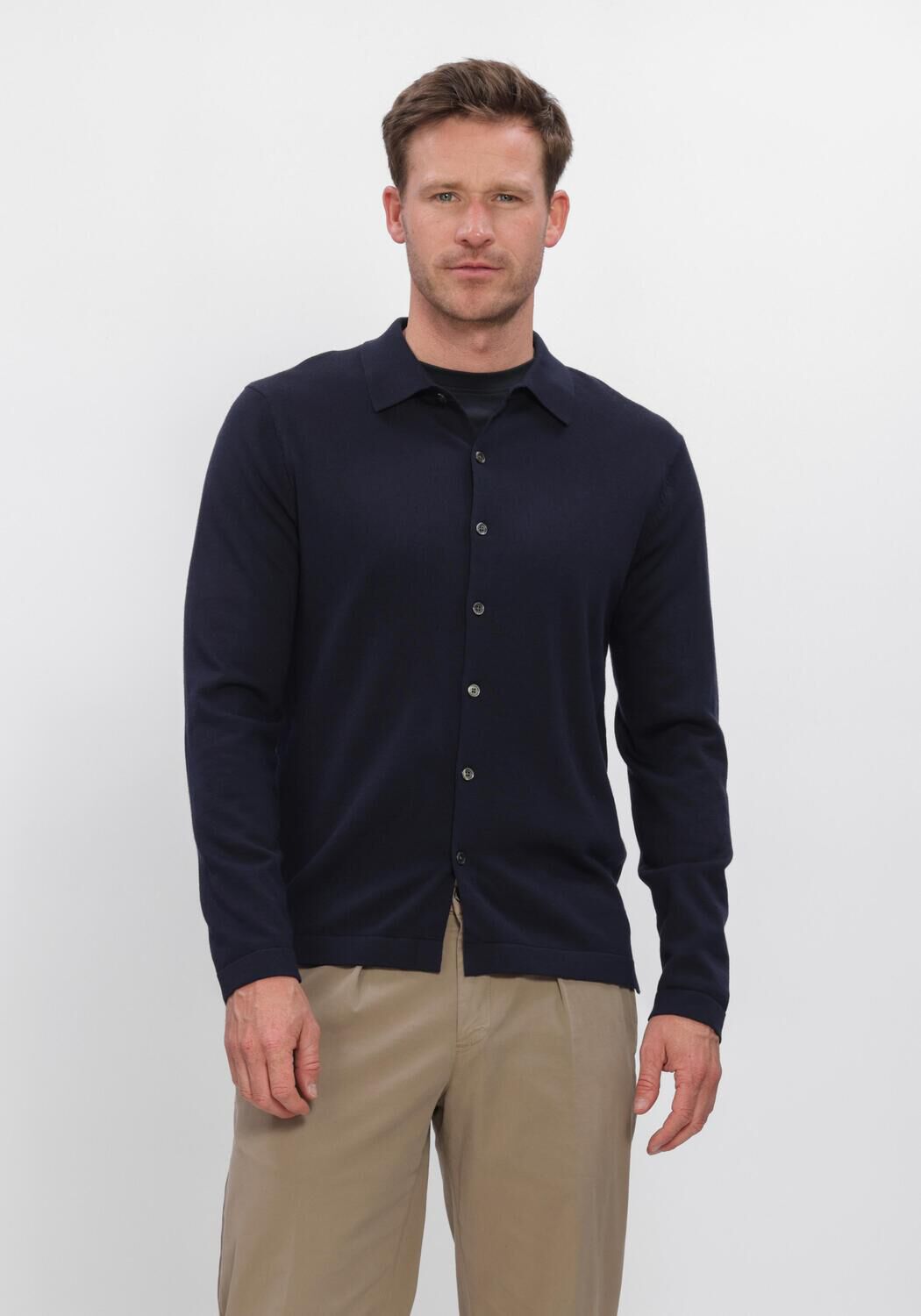 Donkerblauwe PROFUOMO Trui PPXJ30031 - large