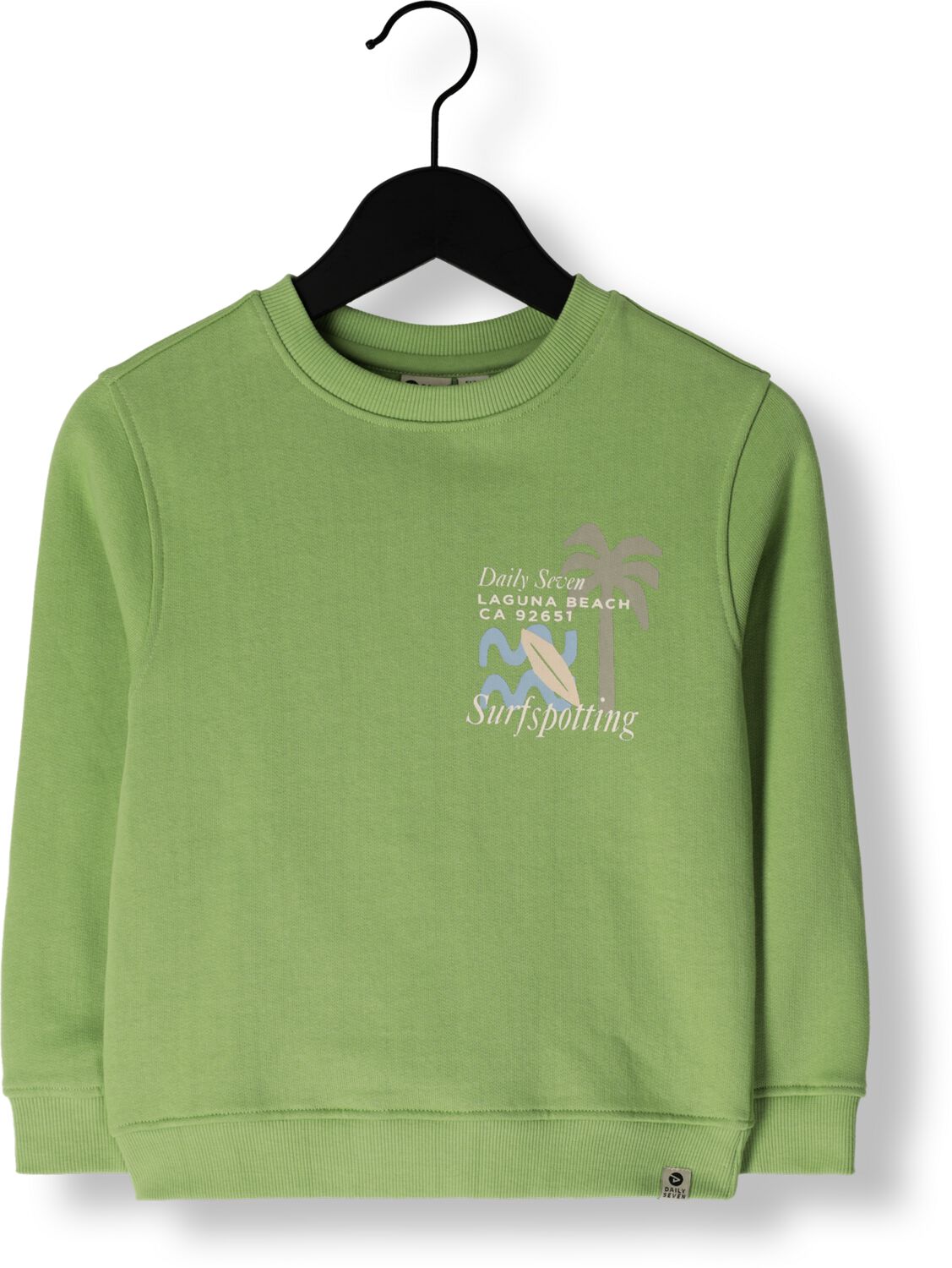 DAILY7 Jongens Truien & Vesten Sweater Textprint Groen