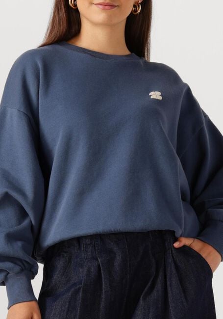 Donkerblauwe BY-BAR Trui BIBI LUCKY CURVE SWEATER - large