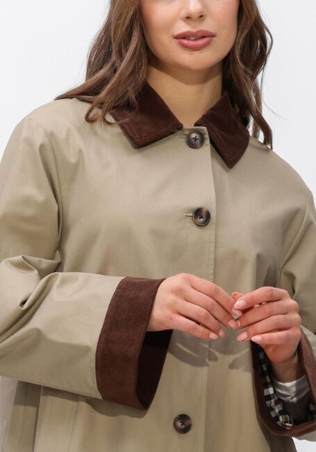 Beige STUDIO AR Trenchcoats FIORA COTTON TWILL - large