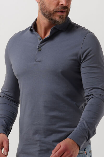 Lichtblauwe PROFUOMO Polo POLO LONG SLEEVE LS - large