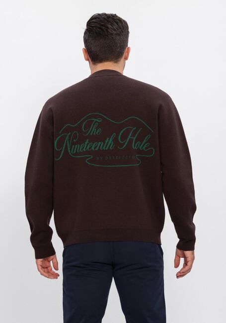 Bruine DSTREZZED Trui DS_PERCY MOCKNECK - large