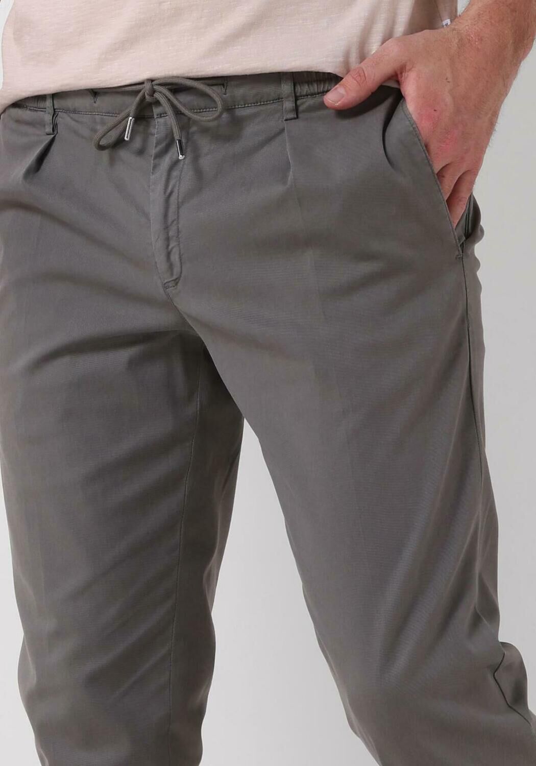 PROFUOMO Heren Broeken Trousers 842 Sportcord Groen