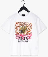 Witte ALIX THE LABEL T-shirt FIRE TIGER TSHIRT