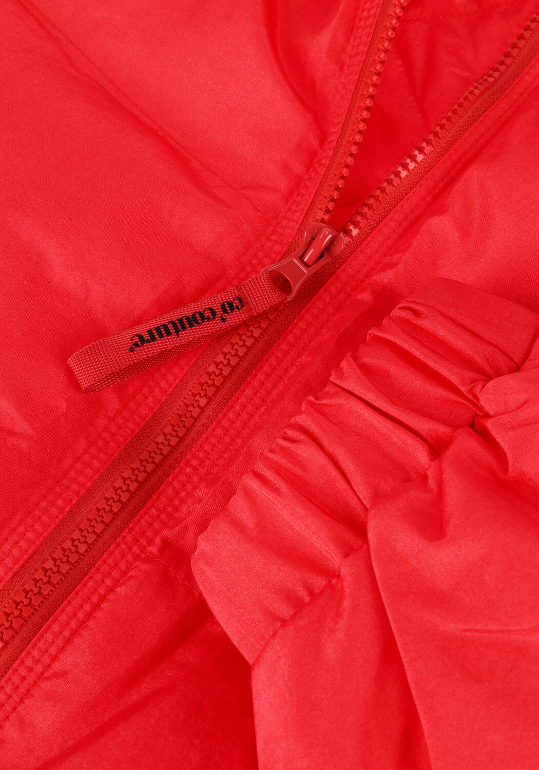 Rode CO'COUTURE Gewatteerde jas FROSTY CROP PURR JACKET - large