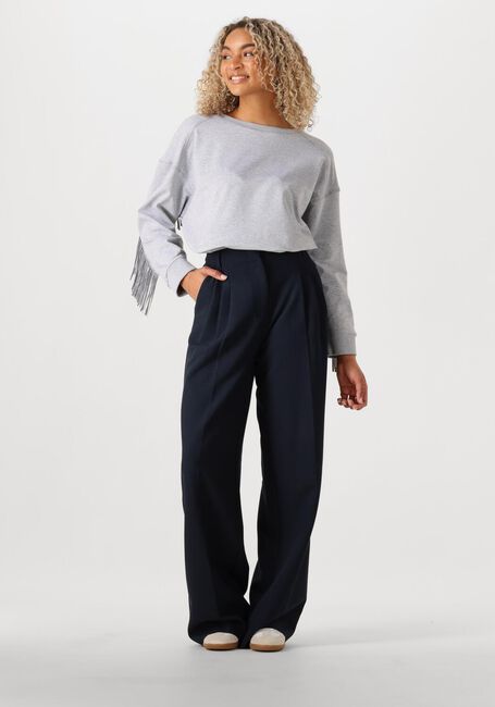 Lichtgrijze CO'COUTURE Trui STUDCC FRINGE SWEAT - large