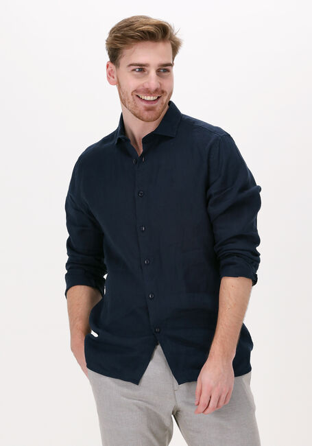 Blauwe DSTREZZED Casual overhemd JAGGER SHIRT LINEN - large