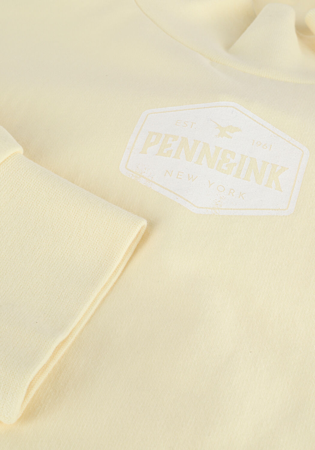 Gele PENN & INK Trui S22F1037 - large