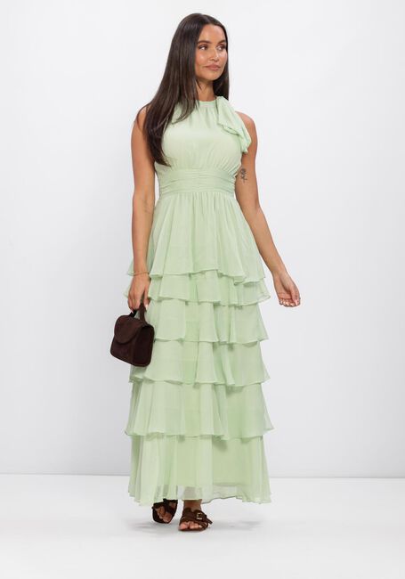 Groene NEO NOIR Jurken MARLI SOLID CHIFFON DRESS - large