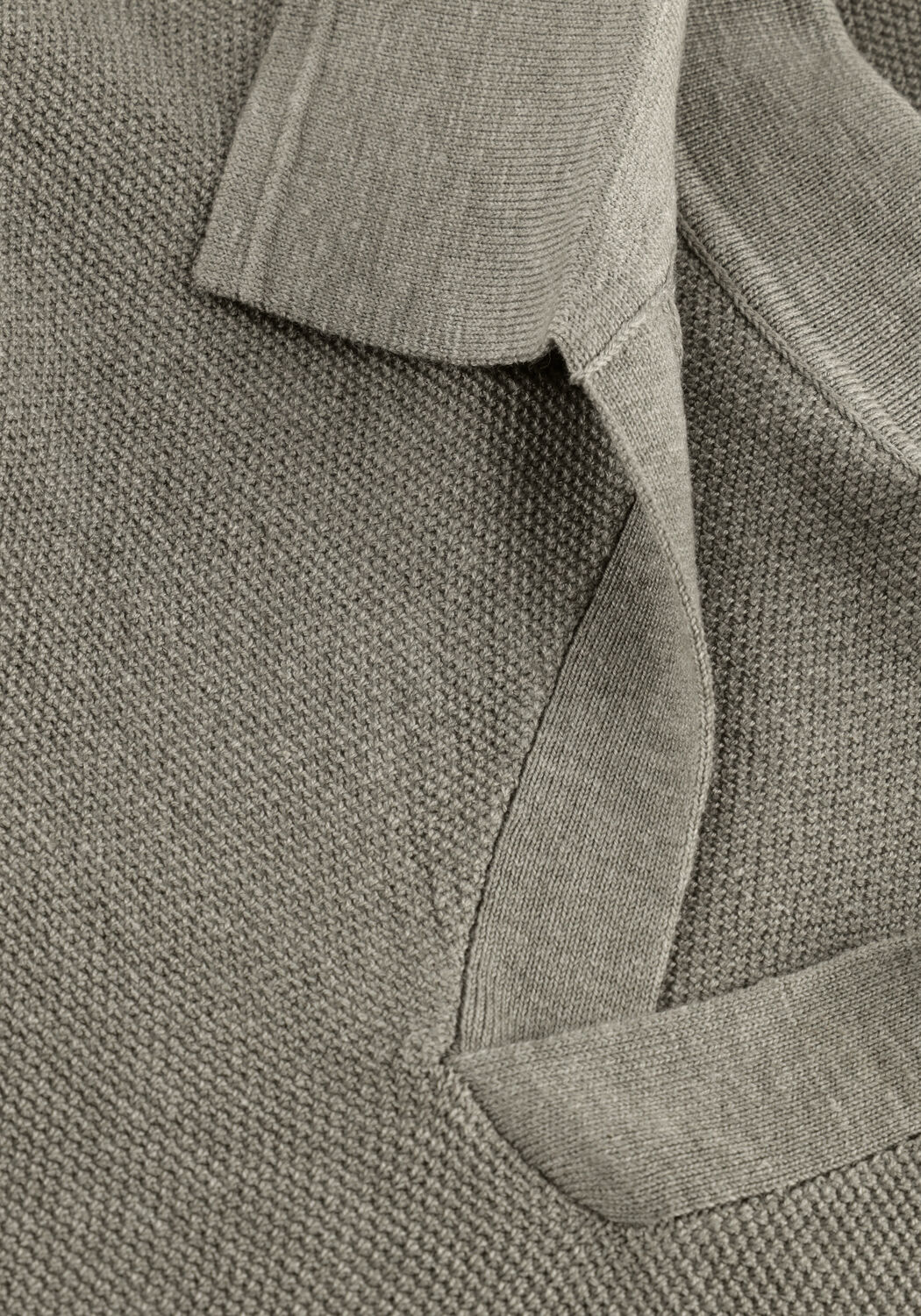 Groene PROFUOMO Polo POLO OPEN COLLAR LUXURY BASIC - large