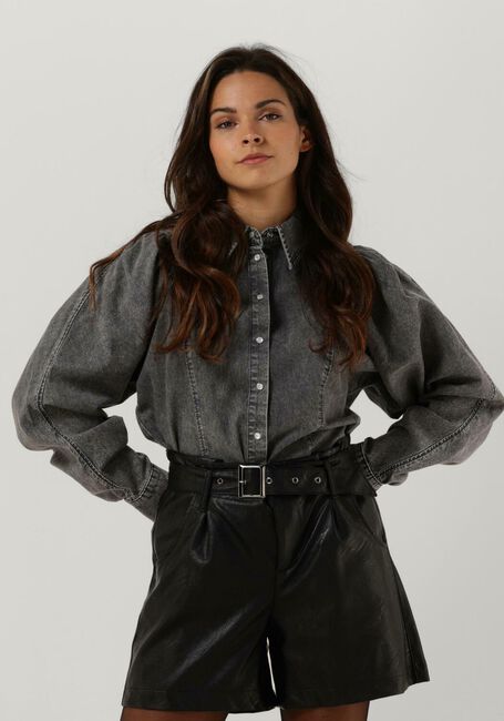 Grijze CO'COUTURE Blouse DAMIAN DENIM SHIRT - large