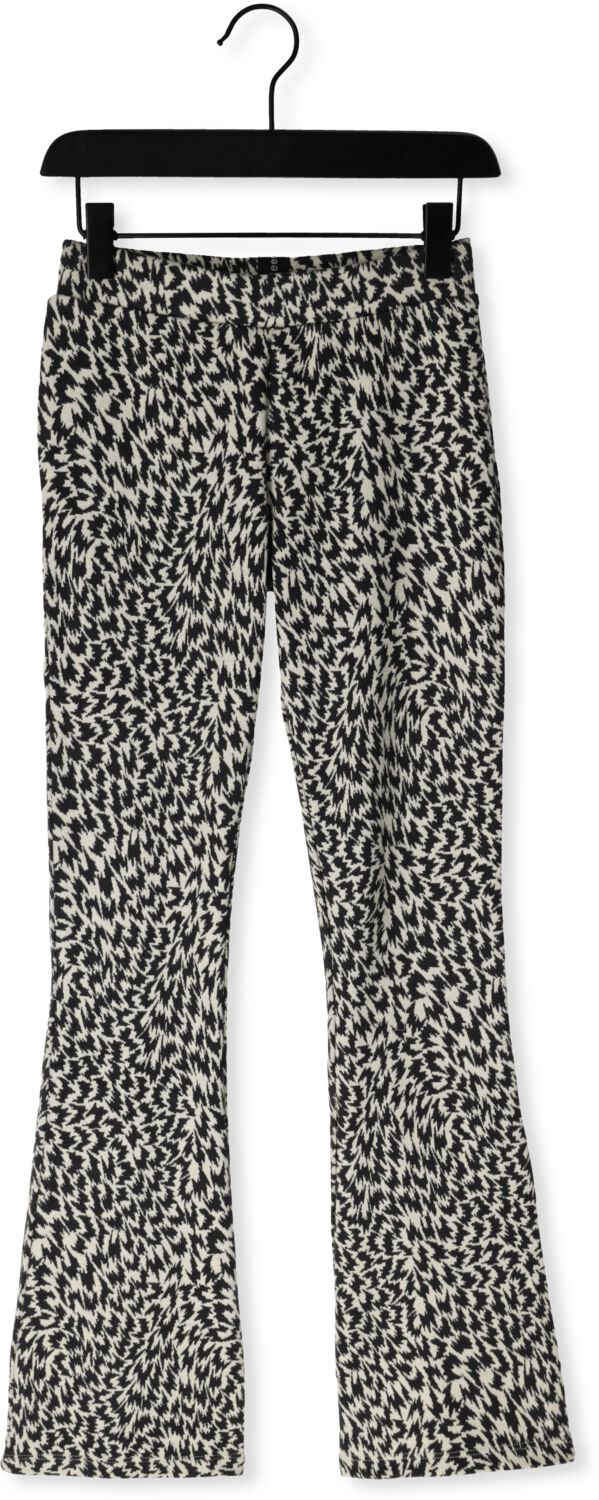 LOOXS 10sixteen flared broek met all over print grijs zwart Meisjes Stretchkatoen 170 176