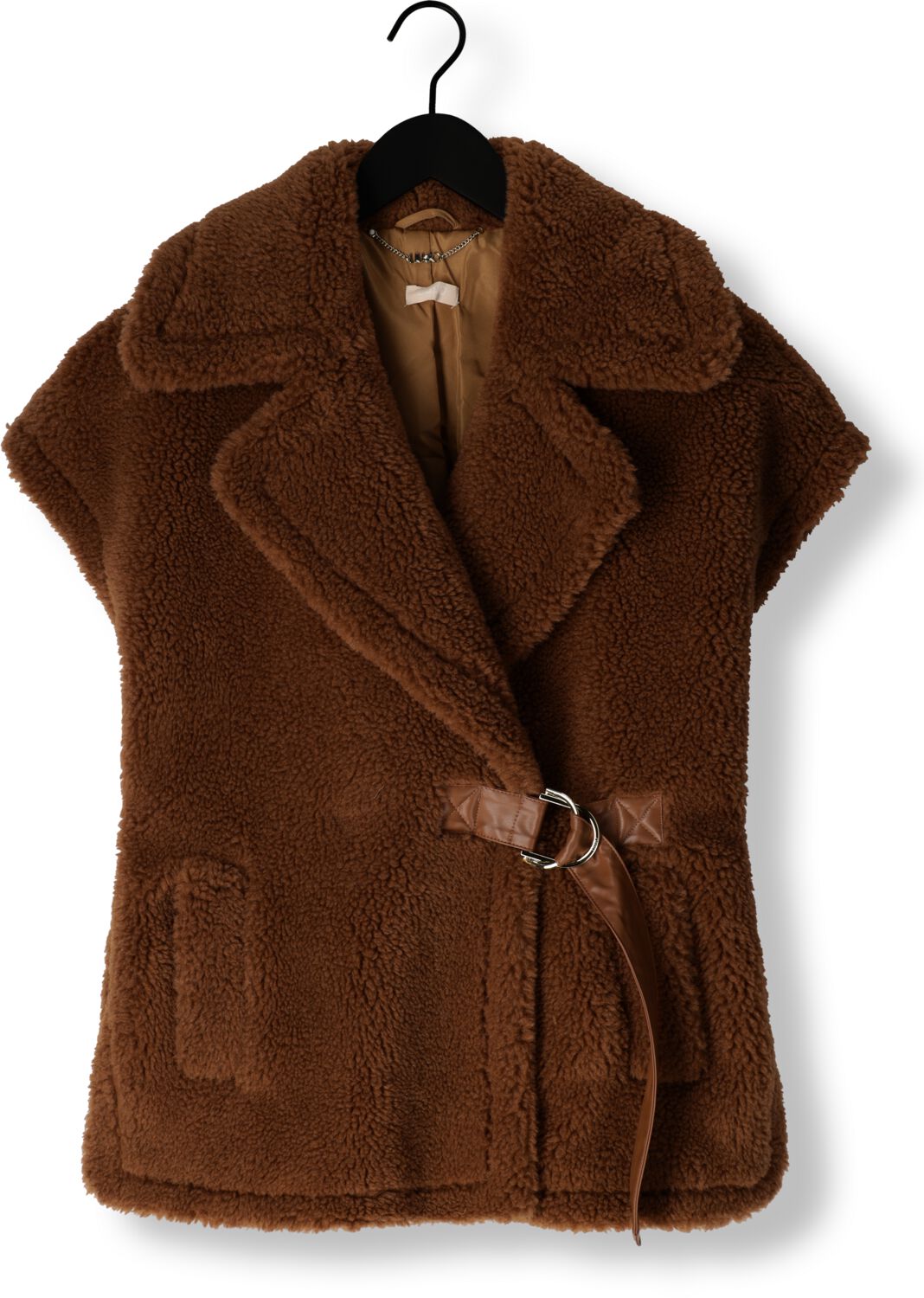 LIU JO Dames Blazers Gilet Ts. Teddy Camel